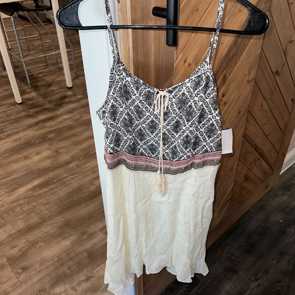 White Large Boho Dress